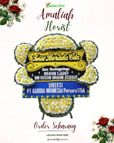 Papan Bunga Duka di Mandiraja Kulon